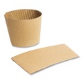 Cups and Lids | Vegware Q2 Compostable Hot Cup Sleeves For 89-Series Hot Cups - Kraft (1000/Carton) image number 0