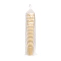 Cups and Lids | Karat C-KRC516 16 oz Ripple Hot Cups - Kraft/White (500/Carton) image number 2