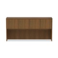 Office Desks & Workstations | Alera VA287215WA Valencia Series 70.63 in. x 15 in. x 35.38 in. 3-Compartment Hutch - Modern Walnut image number 2