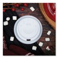 Just Launched | Dart 16EL Cappuccino Dome Sipper Lids Fits 12 oz. to 24 oz. Hot Cups - White (1000/Carton) image number 5