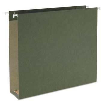 Smead 65090 2 in. Capacity Letter Size Box Bottom Hanging File Folders - Standard Green (25/Box)