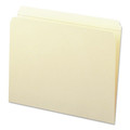 File Folders | Smead 10310 Straight Tabs 0.75 in. Expansion Letter Size 11-pt Reinforced Tab File Folders - Manila (100/Box) image number 1