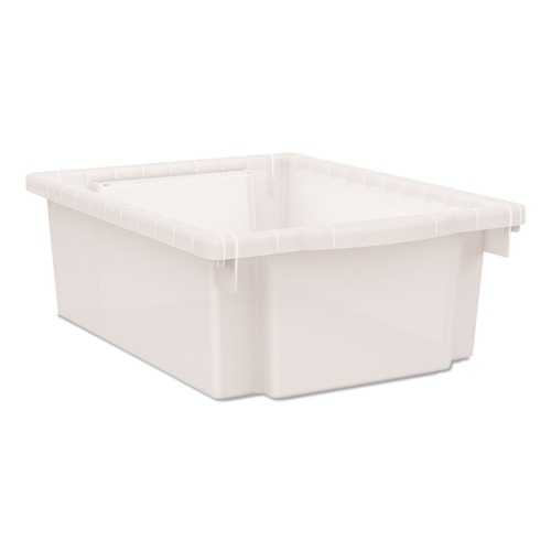 Boxes & Bins | HON HFMBIN6 Flagship 12.75 in. x 16 in. x 6 in. 1 Section Storage Bins - Translucent White image number 0