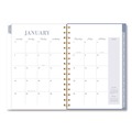Notebooks & Pads | AT-A-GLANCE LB40200 8.5 in. x 5.5 in. 13-Month (Jan-Jan 2026) Weekly/Monthly Calista Floral Planners - Blue/Purple/Green Cover image number 2