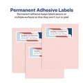 Labels | Avery 06526 Easy Peel 1 in. x 2.63 in. Inkjet/Laser Printers Mailing Labels with Sure Feed Technology - Glossy White (750/Pack) image number 6