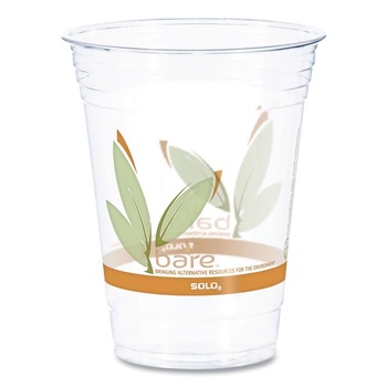 Dart RTP16DBARE Bare Eco-Forward 16 oz to 18 oz RPET Cold Cups - Clear (1000/Carton)