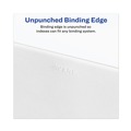 Dividers & Tabs | Avery 11949 11 in. x 8.5 in. 26-Tab Exhibit J Avery-Style Preprinted Legal Bottom Tab Divider - White (25/Pack) image number 2