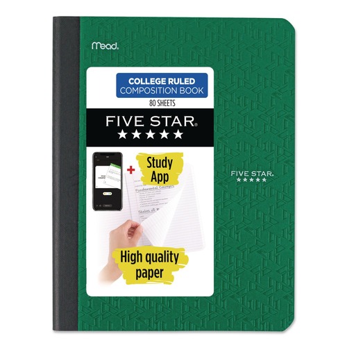 Back to School Sale | Five Star 850065 9.75 in. x 7.5 in. Sheets Medium/College Rule Composition Book - Randomly Assorted Cover Color image number 0