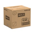 Cups and Lids | SOLO VL34R-0007 Polystyrene Vented Hot Cup Lids Fits 4 oz Cups - White (100/Pack, 10 Packs/Carton) image number 4