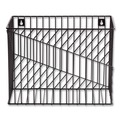 Desktop Organizers | U Brands 3836U02-06 Vena 6.85 in. Long Hanging File Basket - Black/Letter Size image number 1