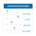 Copy & Printer Paper | Hammermill 86710 92 Bright 20 lbs. Bond Weight 8.5 in. x 11 in. Great White 30 Recycled Print Paper - White (5 Reams/Carton) image number 2