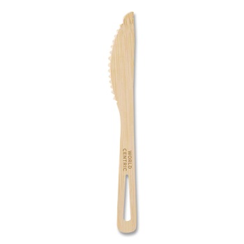 CUTLERY | World Centric KN-BB-67 6.7 in. Bamboo Cutlery Knife - Natural (2000/Carton)