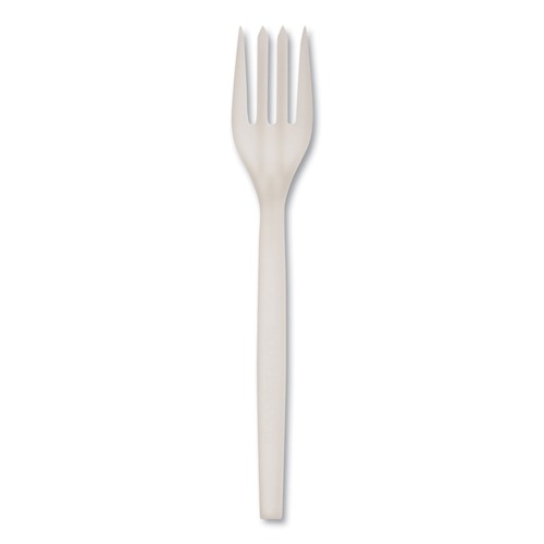  | WNA EPS002 EcoSense 7 in. Renewable Plant Starch Fork Cutlery (50/Pack, 20 Packs/Carton) image number 0