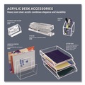 Staplers | Kantek AD80 80-Sheet Capacity Deluxe Acrylic Stapler - Clear image number 3