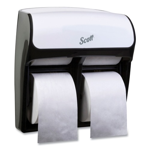 Toilet Paper Dispensers | Scott 44517 11.25 in. x 6.31 in. x 12.75 in. Pro High Capacity Coreless SRB Tissue Dispenser - White (1/Carton) image number 0