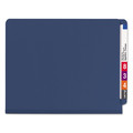 File Folders | Smead 26784 End Tab Pressboard Classification Folders with Six SafeSHIELD Fasteners - Letter, Dark Blue (10/Box) image number 2