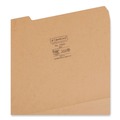File Folders | Smead 10830 1/3-Cut Tabs Assorted Letter Size 0.75 in. Expansion Heavyweight Kraft File Folder - Brown (50/Box) image number 2