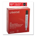 Washable Markers | Universal UNV43681 Medium Bullet Tip Dry Erase Marker - Black (1 Dozen) image number 4