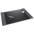 Desk Accessories & Office Organizers | Artistic 5240-BG 24 in. x 19 in. Monticello Desk Pad with Fold-Out Sides - Black image number 3