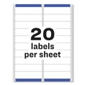 Labels | Avery 08161 1 in. x 4 in. Easy Peel Address Labels with Sure Feed Technology for Inkjet Printers - White (20/Sheet, 25 Sheets/Pack) image number 6