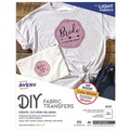 Just Launched | Avery 08938 8.5 in. x 11 in. Fabric Transfers - White (18/Pack) image number 0