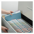 File Folders | Smead 21530 1 in. Expansion Assorted 1/3-Cut Tabs Letter Size Expanding Recycled Heavy Pressboard Folders - Blue (25/Box) image number 8