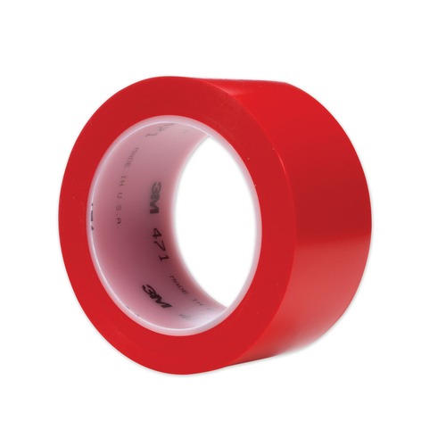 Safety & First Aid | 3M 471 2 in. x 36 yds Vinyl Floor Marking Tape 471 - Red (1-Roll) image number 0
