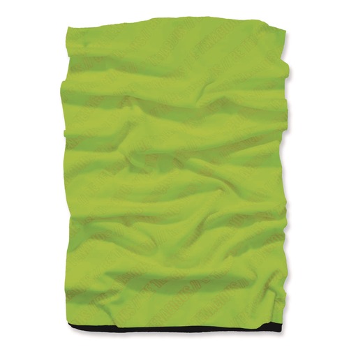 Safety & First Aid | Ergodyne 42320 N-Ferno 6491 One Size Fits Most Reversible Thermal Fleece plus Poly Multi-Band - Lime image number 0