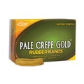 Rubber Bands | Alliance 20335 1 lbs. Box Size 33 0.04 in. Gauge Pale Crepe Gold Rubber Bands - Golden Crepe (1-Box) image number 1