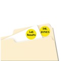 Labels | Avery 05470 0.75 in. Diameter Printable Self-Adhesive Removable Color-Coding Labels - Neon Yellow (24/Sheet, 42 Sheets/Pack) image number 1