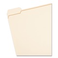 File Folders | Smead 10356 0.75 in. Expansion Reinforced 1/5-Cut Tab 11-pt Manila File Folders - Letter Size/Manila (100/Box) image number 1