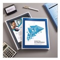 Report Covers & Pocket Folders | Avery 47696 150-Sheet Capacity 11 in. x 8.5 in. Flexi-View Six-Pocket Polypropylene Organizer - Translucent/Navy image number 6