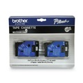 Label Makers | Brother P-Touch TC10 TC 0.47 in. x 25.2 ft. Tape Cartridges for P-Touch Labelers - Black on Clear (2/Pack) image number 2