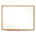 White Boards | Quartet S573 36 in. x 24 in. Oak Finished Fiberboard (MDF) Frame Classic Series Total Erase Dry Erase Boards - White Surface image number 1
