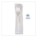 Cutlery | Boardwalk BWKSPORKWHPPIW Mediumweight Wrapped Polypropylene Spork Cutlery - White (1000/Carton) image number 5