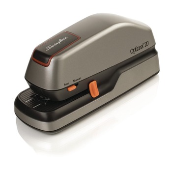 Swingline S7048208A 20-Sheet Capacity Optima 20 Electric Stapler - Silver