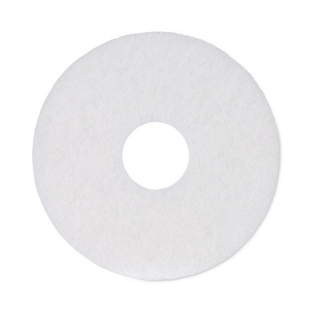 Boardwalk BWK4012WHI 12 in. Diameter Polishing Floor Pads - White (5/Carton)