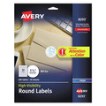 Labels | Avery 08293 1.5 in. Diameter Vibrant Inkjet Color-Print Labels with Sure Feed - White (400/Pack) image number 0