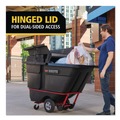 Trash Cans | Rubbermaid Commercial 2221457 BRUTE 35.01 in. x 70.7 in. x 9.5 in. Rotomolded Tilt Truck Lid - Black image number 4
