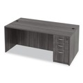 Office Desks & Workstations | Alera ALEVA217236GY 71 in. x 35.5 in. x 29.63 in. Valencia Series Straight Front Desk Shell - Gray image number 5