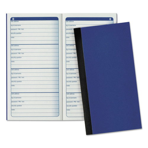 Notebooks & Pads | Adams APJ99 3 x 1.5 One-Part (No Copies) Password Journal, 192 Forms Total image number 0