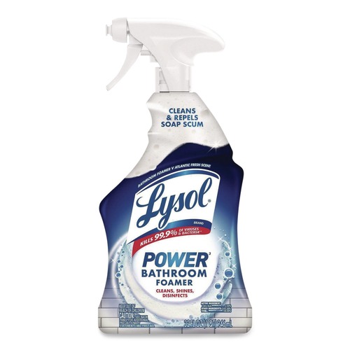 All-Purpose Cleaners | LYSOL Brand 19200-02699 32 oz. Spray Bottle Liquid Disinfectant Power Bathroom Foamer - Atlantic Fresh image number 0