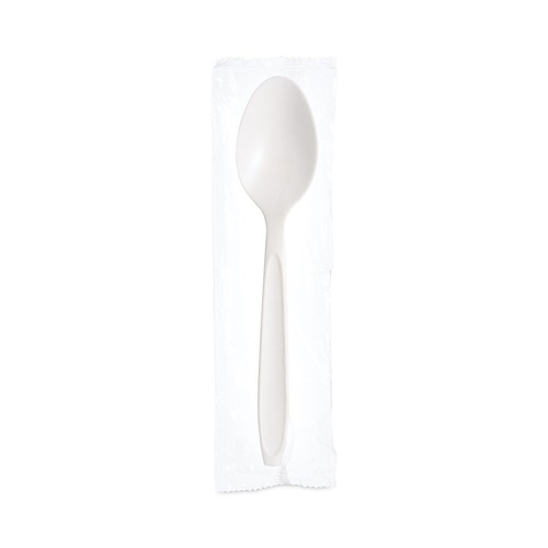 Reliance Mediumweight Cutlery, Teaspoon, Individually Wrapped, White, 1,000/Carton Reliance Mediumweight Cutlery, Teaspoon, Individually Wrapped, White, 1,000/Carton