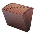 File Folders | Smead 70425 TUFF 1/21-Cut Tab Expanding Open-Top Stadium File - Letter, Redrope image number 0