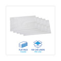Trash & Waste Bins | Boardwalk H8647TWK 43 in. x 47 in. 56 gal. 0.9 mil Linear Low Density Industrial Can Liners - White (100/Carton) image number 2