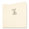 File Folders | Smead 10338 0.75 in. Expansion 1/3-Cut Top Tab File Folders with Antimicrobial Product Protection - Letter/Manila (100/Box) image number 2