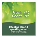 Hand Wipes | Clorox 30208 7 in. x 8 in. 1-Ply Disinfecting Wipes - Fresh Scent/Citrus Blend, White (75/Canister, 3 Canisters/Pack) image number 5