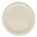 Bowls and Plates | Boardwalk PL-10BW-NPFA 10 in. Bagasse PFAS-Free Dinnerware Plate - Tan (500/Carton) image number 2