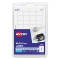 Labels | Avery 05418 0.5 in. x 0.75 in. Removable Multi-Use Labels for Inkjet/Laser Printers - White (36/Sheet, 28 Sheets/Pack) image number 0