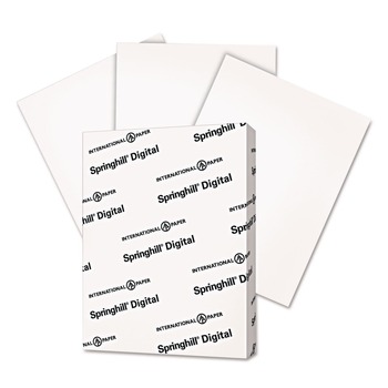 PRODUCTS | Springhill 016000 67 lbs. Bristol Weight 8.5 in. x 11 in. Digital Vellum Bristol White Cover - Vellum White (250/Pack)